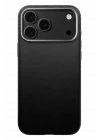 Mey İthalat®   iPhone 17 Pro Wonder Deri Magsafe Kapak - Siyah