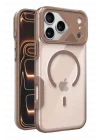 Mey İthalat®   iPhone 17 Pro Zinko Magsafe Kapak - Çöl Titanyum