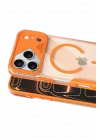 Mey İthalat®   iPhone 17 Pro Zinko Magsafe Kapak - Turuncu