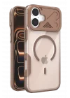 Mey İthalat®   iPhone 17 Zinko Magsafe Kapak - Çöl Titanyum