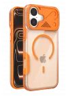 Mey İthalat®   iPhone 17 Zinko Magsafe Kapak - Turuncu