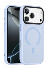 Mey İthalat®   iPhone 18 Pro Max Megane Magsafe Kapak - Sierra Blue
