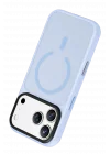 Mey İthalat®   iPhone 18 Pro Max Megane Magsafe Kapak - Sierra Blue
