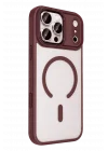 Mey İthalat®   iPhone 18 Pro Max Terea Magsafe Kapak - Bordo