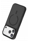 Mey İthalat®   iPhone 18 Pro Megane Magsafe Kapak - Siyah