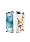 Mey İthalat®  iPhone 7 Kılıf Daisy Simli Magsafe Kapak - Siyah