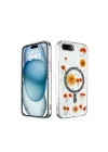 Mey İthalat®  iPhone 7 Kılıf Daisy Simli Magsafe Kapak - Siyah