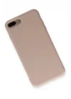 Mey İthalat®   iPhone 7 Plus Kılıf Nano içi Kadife Silikon - Pudra