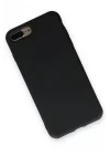 Mey İthalat®   iPhone 7 Plus Kılıf Nano içi Kadife Silikon - Siyah