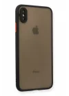 Mey İthalat®   iPhone XS Max Kılıf Montreal Silikon Kapak - Siyah
