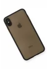 Mey İthalat®   iPhone XS Max Kılıf Montreal Silikon Kapak - Siyah