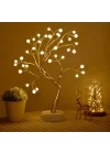 Mey İthalat® Işıklı Ağaç İnci Led Dekoratif Masa Üstü Led Işık