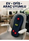 Mey İthalat® Isıtmalı Bel Masaj Minderi Ev Ofis Araç Uyumlu Titreşimli Destek