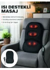 Mey İthalat® Isıtmalı Masaj Minderi  Masaj Motoru, Kablolu Kumanda ve Çoklu Masaj Modu