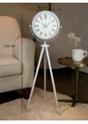Mey İthalat® Ivory Beyaz Tripod Ayaklı Saat