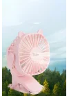Mey İthalat®  JS03 Masaüstü Soğutma Fanı - Pembe