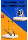 Mey İthalat® Kablolu Bluetooth Kulaklık ve Kadınlara Özel Bileklik Hediyeli Yeni Nesil Akıllı Saat 3 Kordonlu