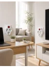 Mey İthalat® Kablosuz 3’lü Priz Çoklayıcı Açma Kapama Anahtarlı Duvar Tipi 2 Adet Set