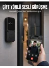 Mey İthalat® Kablosuz Akıllı Kapı Zili Gece Görüşlü Wi-Fi Güvenlik Kameralı Kapı Zili