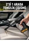 Mey İthalat® Kablosuz Araç El Süpürgesi Hava Pompası Kombinasyon