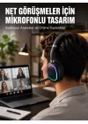 Mey İthalat® Kablosuz Bluetooth 5.0 Kulaklık RGB Işıklı Tasarım