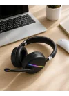 Mey İthalat® Kablosuz Bluetooth 5.0 Kulaklık RGB Işıklı Tasarım