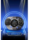 Mey İthalat® Kablosuz Bluetooth Bağlantılı Kulaklık ve Dokunmatik Ekran Akıllı Saat Arama Cevaplama