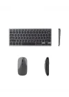 Mey İthalat® Kablosuz Bluetooth Klavye Mouse Seti Şarjlı Tablet Laptop Uyumlu