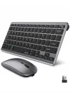 Mey İthalat® Kablosuz Bluetooth Klavye Mouse Seti Şarjlı Tablet Laptop Uyumlu