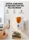 Mey İthalat® Kablosuz Kapı Zili Düzenli ve Konforlu Yaşam Alanları İçin Yeni Nesil