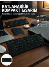 Mey İthalat® Kablosuz Katlanabilir Bluetooth Klavye Telefon Tablet Bilgisayar Uyumlu