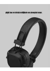 Mey İthalat® Kablosuz Kulak Üstü Bluetooth Kulaklık Güçlü Bas ve Katlanabilir Tasarım