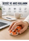 Mey İthalat® Kablosuz Mouse Fare 5.0 Bluetooth Bağlantılı USB Girişli Yeni Nesil