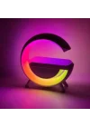 Mey İthalat® Kablosuz Şarj Standlı RGB Hoparlör