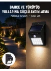 Mey İthalat® Kablosuz Solar LED Lamba | Bahçe, Veranda, Merdiven Işığı, Otomatik Aç-Kapa Sensörlü Yeni Nesil