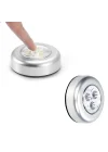 Mey İthalat®  Kablosuz Spot Pilli Dokunmatik Led a 3 Ledli Dolap ası