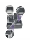 Mey İthalat® KAKTÜS SAKSI SETİ GRİ