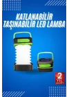 Mey İthalat® Kamp Lambası Katlanabilir Lamba Solar Şarjlı Led Lamba El Fenerli