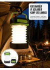 Mey İthalat® Kamp Lambası Katlanabilir Lamba Solar Şarjlı Led Lamba El Fenerli Yeni Nesil