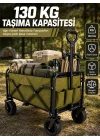 Mey İthalat® Kamp, Piknik, Plaj ve Alışveriş İçin Çok Amaçlı Katlanabilir Wagon