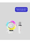 Mey İthalat® Karaoke Özellikli Astronot Bluetooth Hoparlör Kablosuz Mikrofonlu
