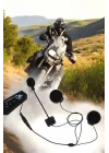 Mey İthalat® Kask Kulaklığı Motosiklet Intercom Interkom Dinleme Konuşma Özellikli Su Geçirmez