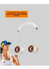 Mey İthalat® Katlanabilir Asılabilir Mini Fan USB Şarjlı 3 Kademeli Sessiz