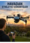 Mey İthalat® Katlanabilir Çift Kameralı Drone Uzaktan Kumandalı Hava Aracı