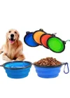 Mey İthalat® Katlanabilir Kedi Köpek Mama-Su Kabı