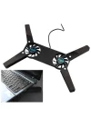 Mey İthalat® Katlanabilir Laptop Soğutucu 2 fanlı