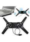 Mey İthalat® Katlanabilir Laptop Soğutucu 2 fanlı