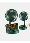 Mey İthalat® Katlanabilir Şarjlı Mini Fan 3 Kademeli Hız Ayarlı Taşınabilir