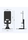 Mey İthalat® Katlanabilir Telefon Tutucu Stand Yuvarlak Tabanlı CM-074