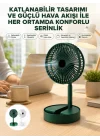 Mey İthalat® Katlanabilir Usb Şarjlı Masaüstü Soğutucu Mini Fan Telefon Tutucu